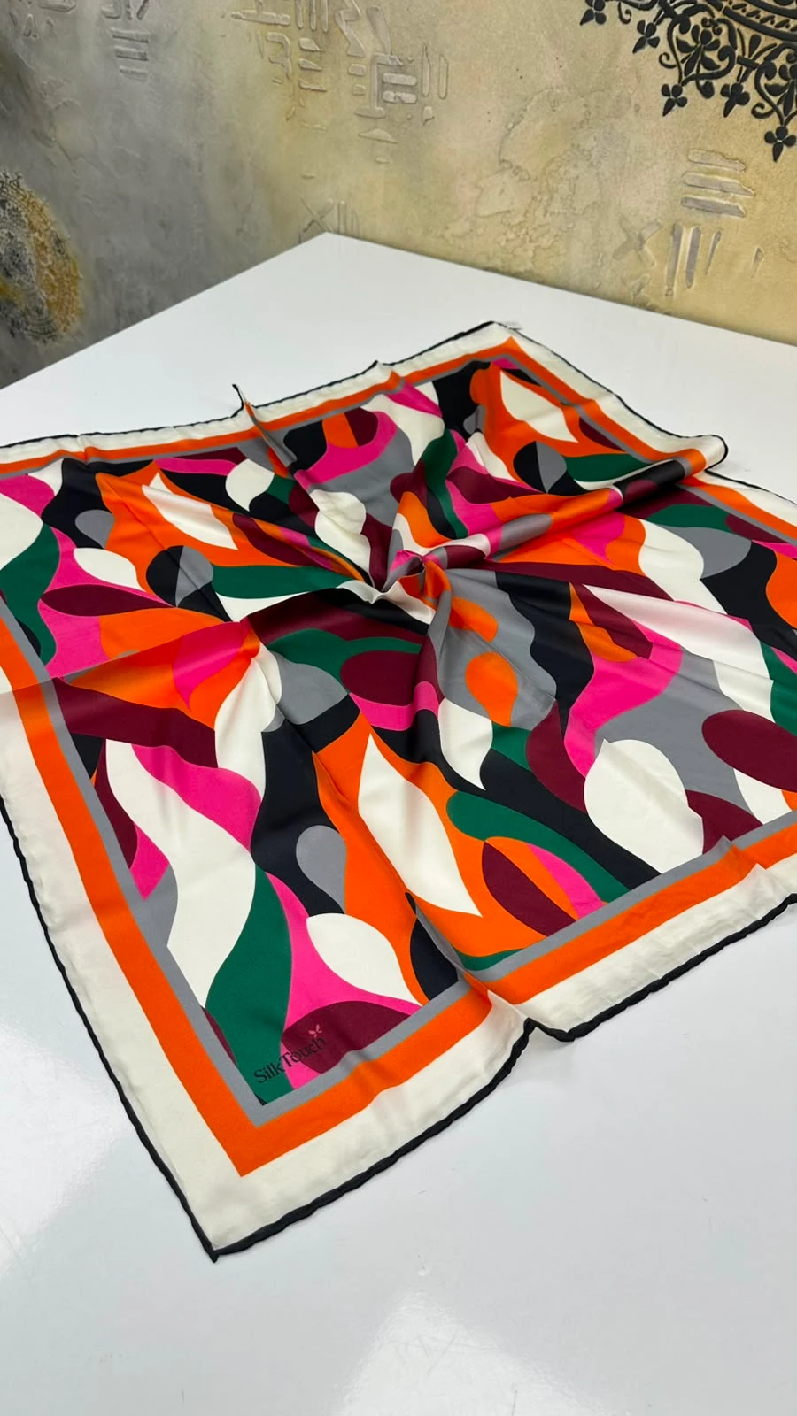 Silk Touch Fikriye Kristal İpek Eşarp