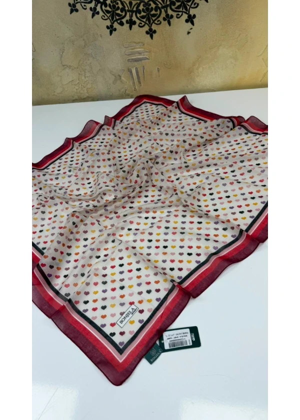 Bonjela Kalp Soft Pamuk Eşarp