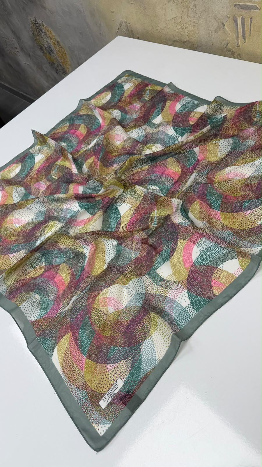 Le Monde Paris Floral Soft Pamuk Eşarp