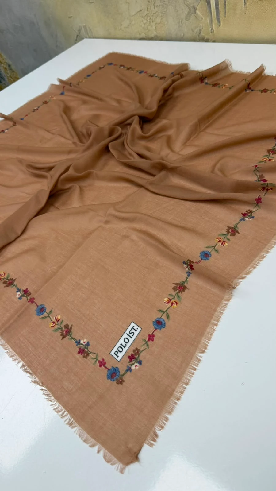 Polo İst Empirme Cotton Eşarp Yazma