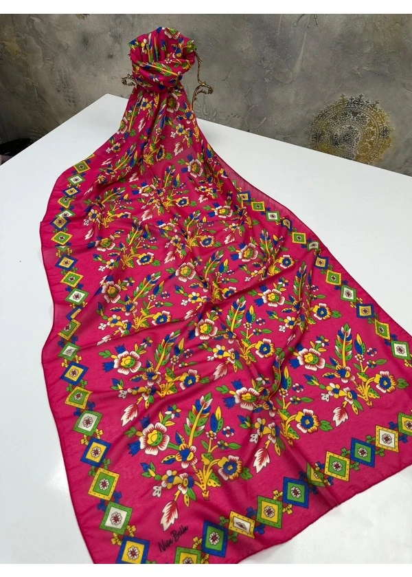 Çengelköy Desenli Soft Pamuk Şal