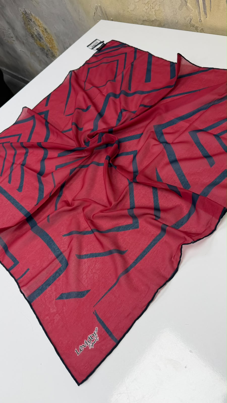 Levi Dor Zikzak Desenli Sport Soft Eşarp