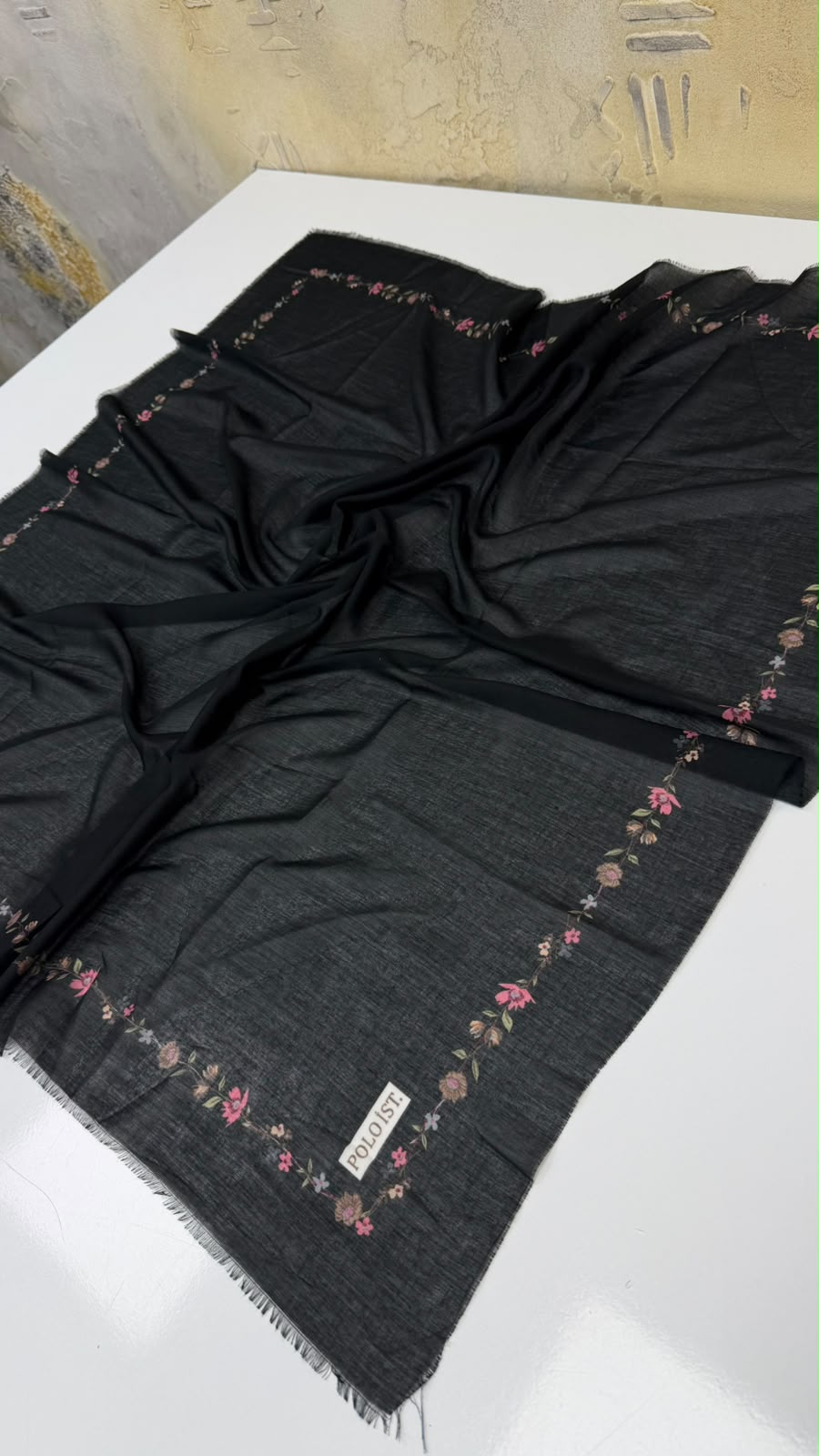 Polo İst Empirme Cotton Eşarp Yazma