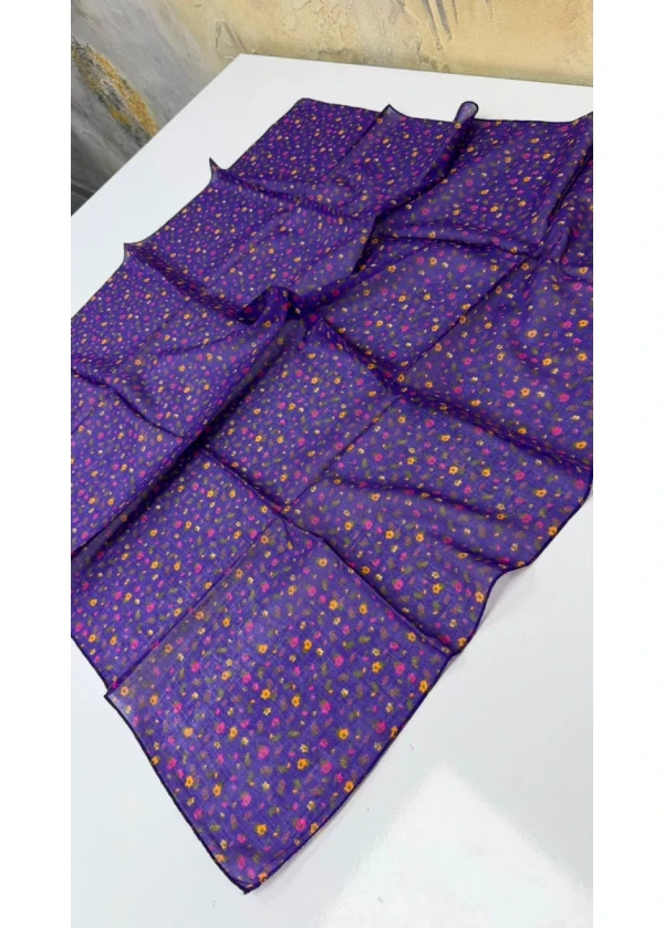 Organik Şule Pamuk Yazma 90cm