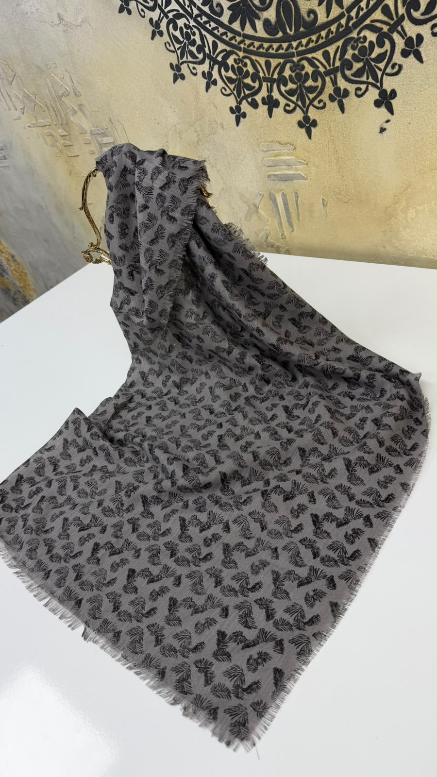 Kampanyalı Pamuk Flamlı Eşarp Yazma