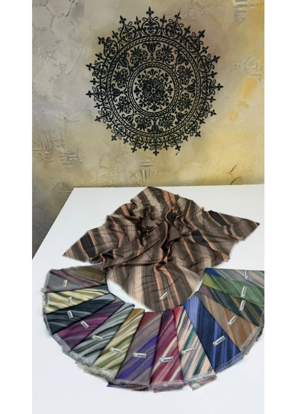 Dağ Esintisi Empirme Cotton Eşarp Yazma