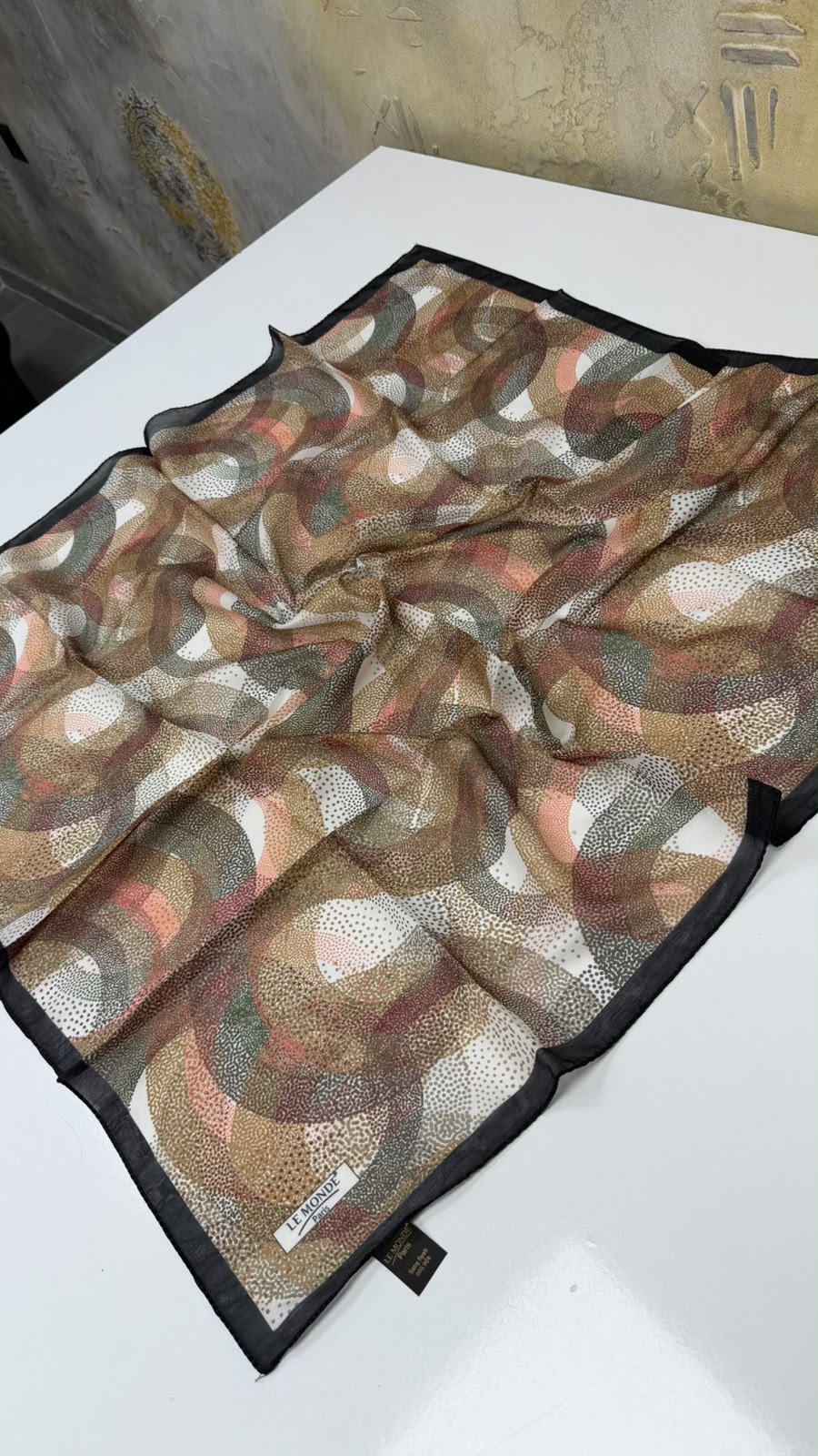 Le Monde Paris Floral Soft Pamuk Eşarp