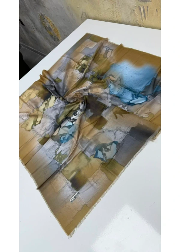 Lorenda Asude Empirme Cotton Eşarp Yazma