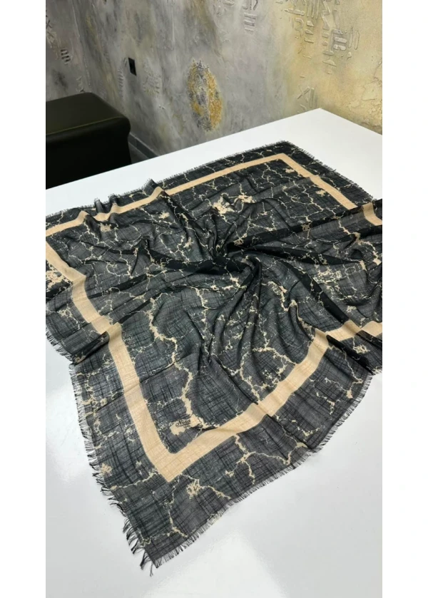 Zona Mista Flamlı Pamuk Eşarp