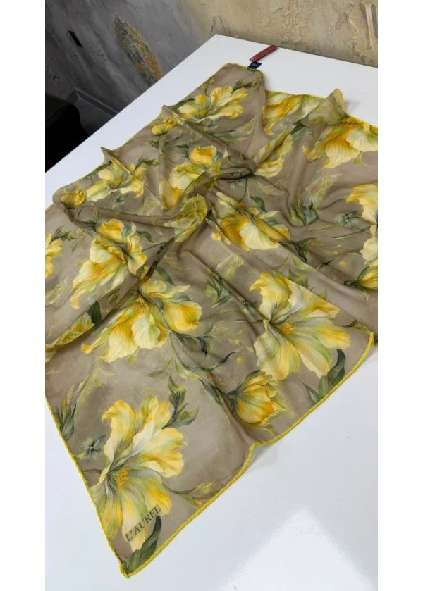 Çiçeklerin Işığı Soft Pamuk Eşarp