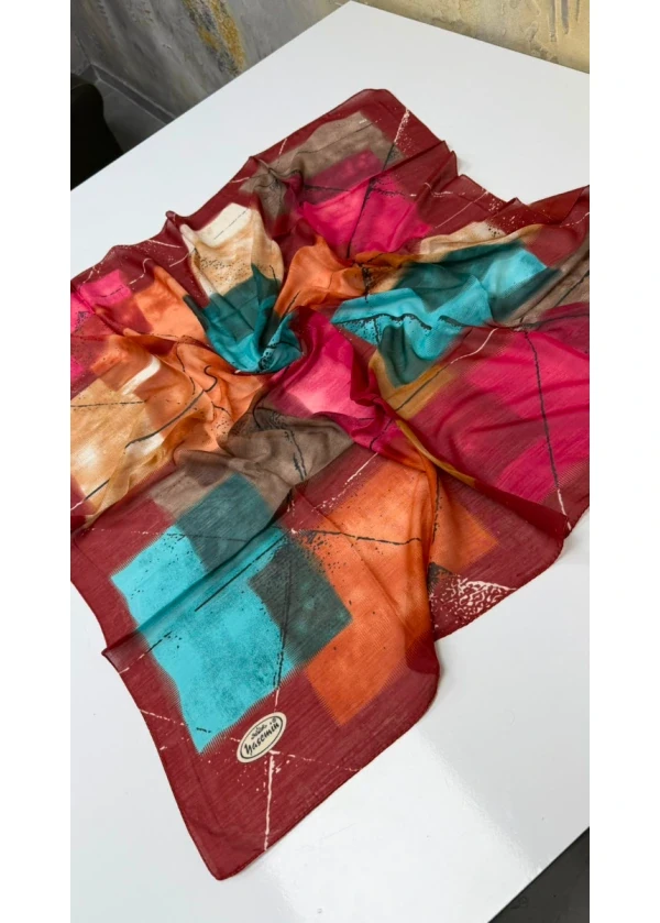 Yasemin Renklerin Dansı Dikişli Yazma