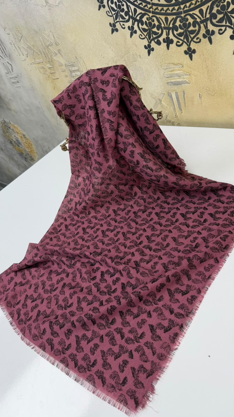 Kampanyalı Pamuk Flamlı Eşarp Yazma