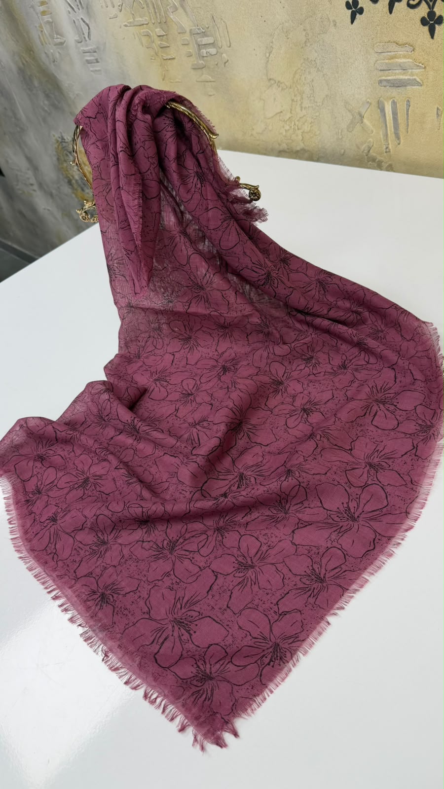 Kampanyalı Flamlı Pamuk Eşarp Yazma
