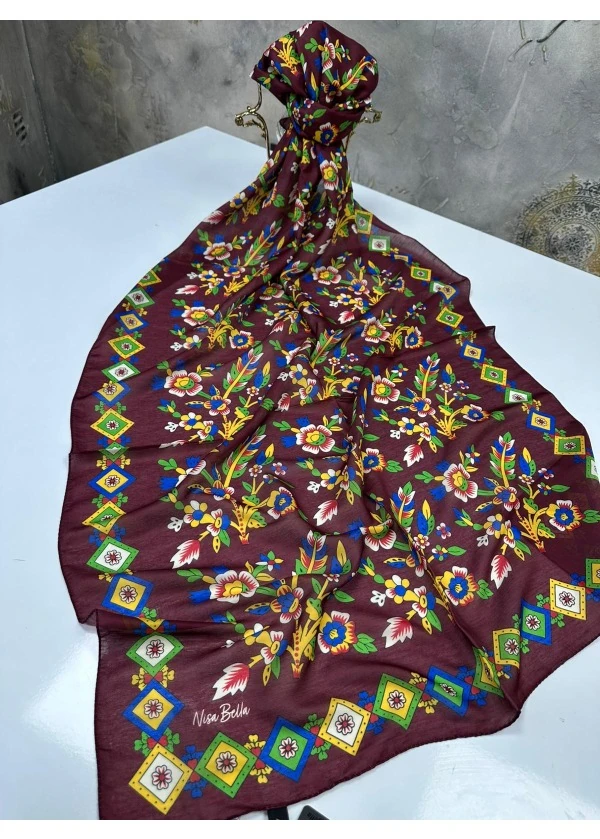 Çengelköy Desenli Soft Pamuk Şal