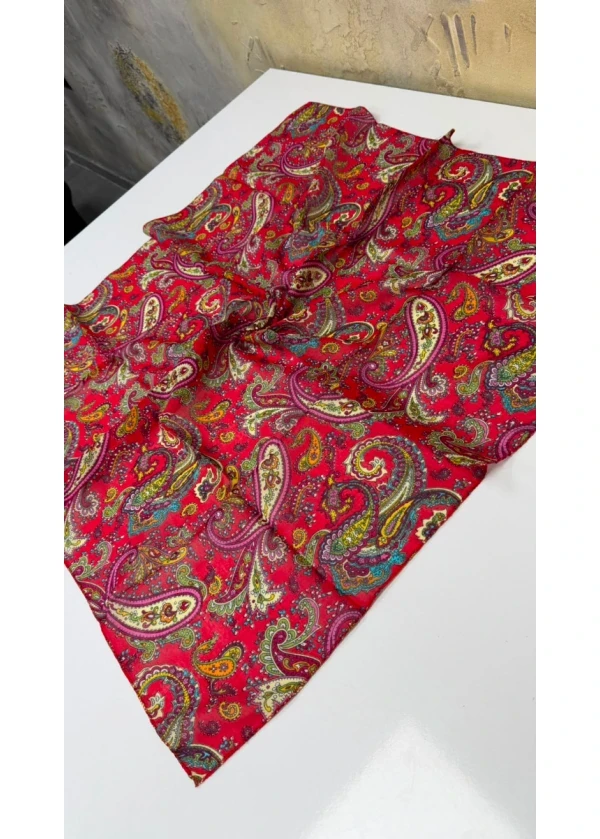 Organik Sümbül Pamuk Eşarp 90cm