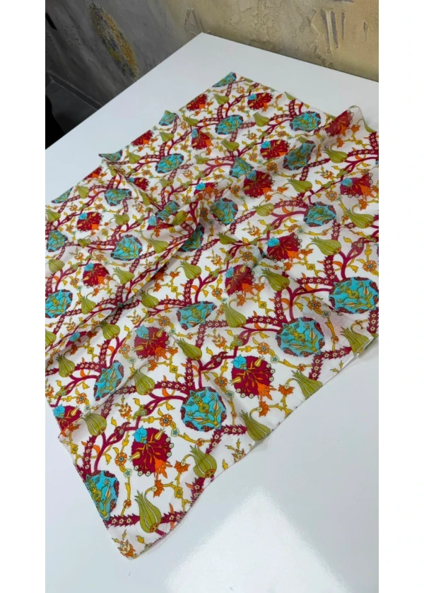 Organik Lalezar Pamuk Yazma 90cm