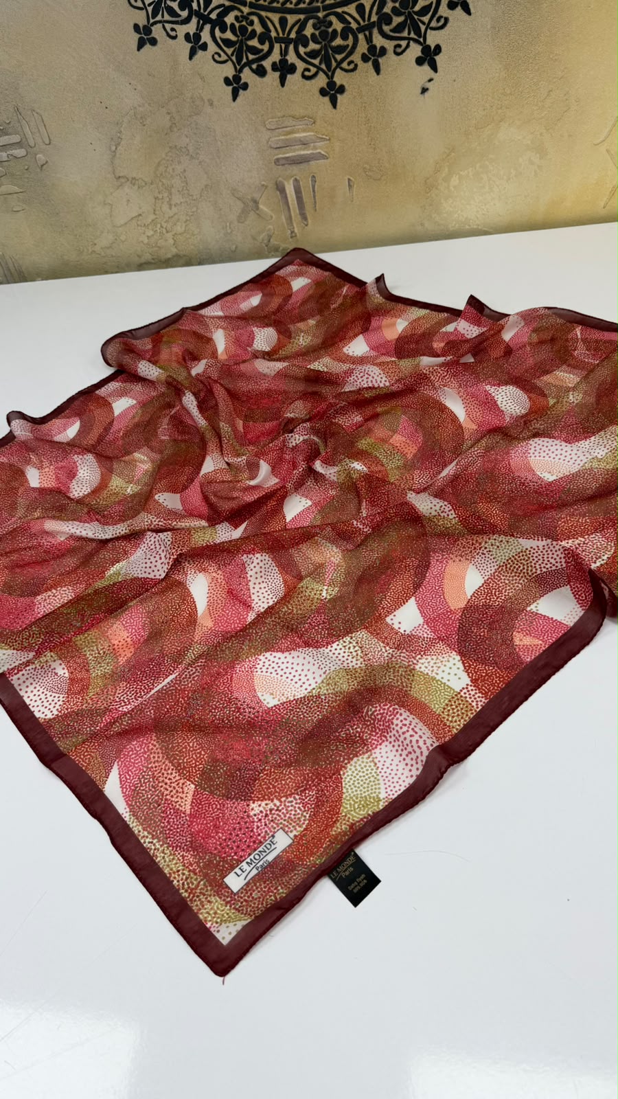 Le Monde Paris Floral Soft Pamuk Eşarp
