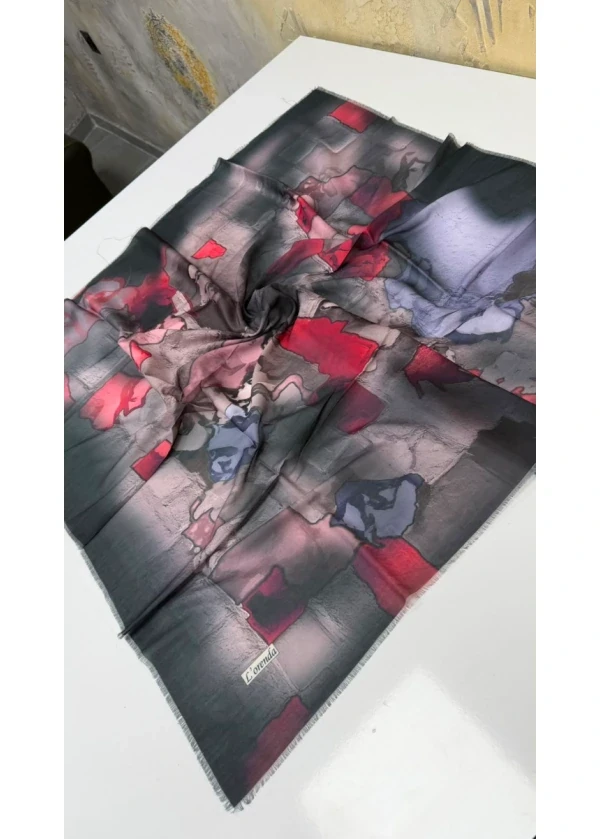 Lorenda Asude Empirme Cotton Eşarp Yazma