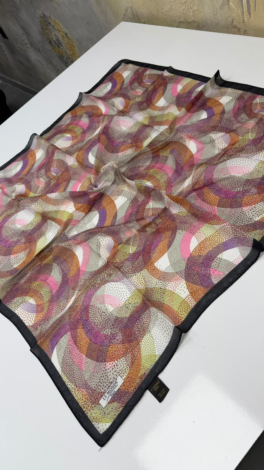 Le Monde Paris Floral Soft Pamuk Eşarp