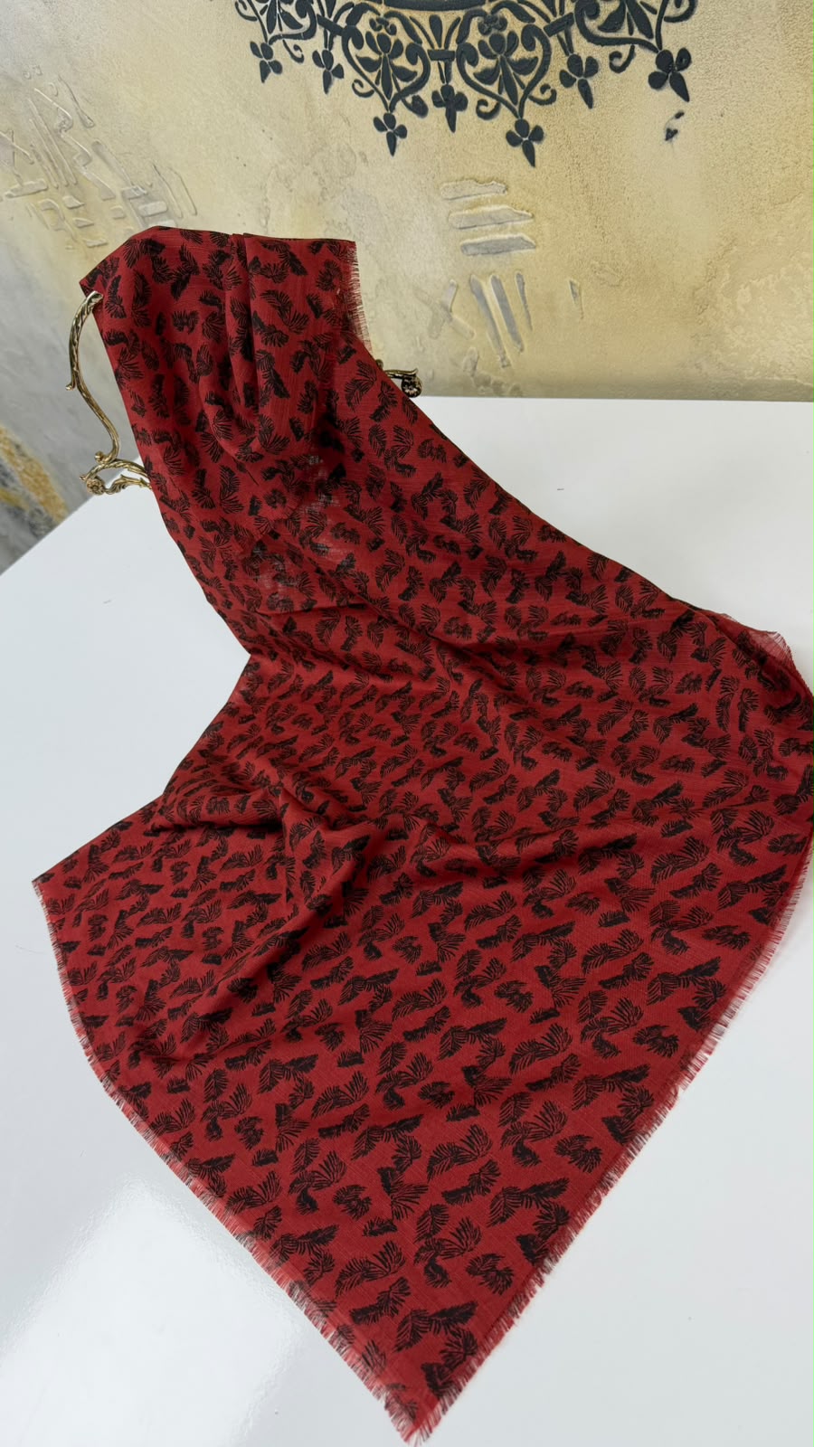 Kampanyalı Pamuk Flamlı Eşarp Yazma