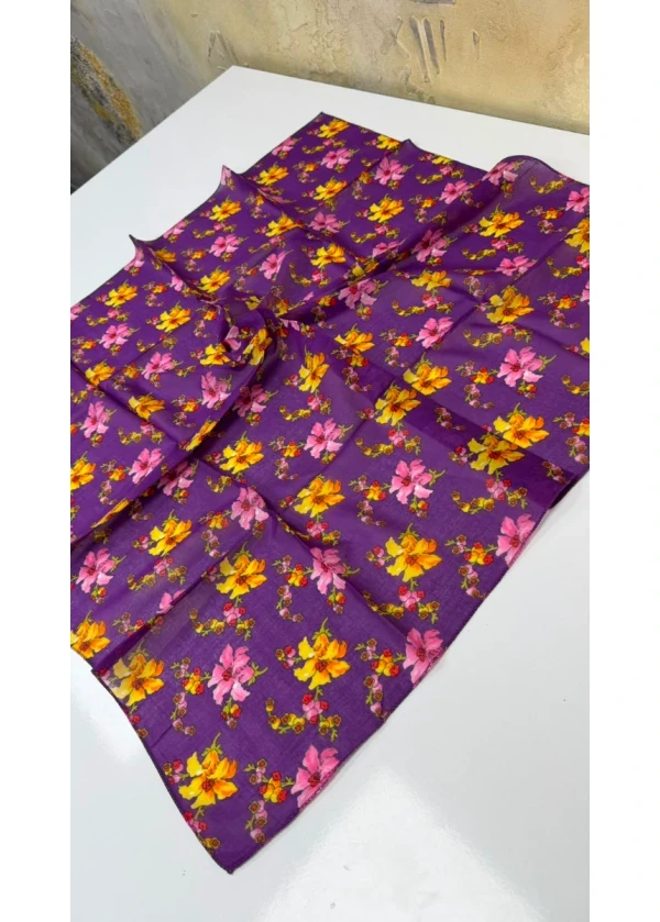 Organik Palmiye Pamuk Eşarp 90cm