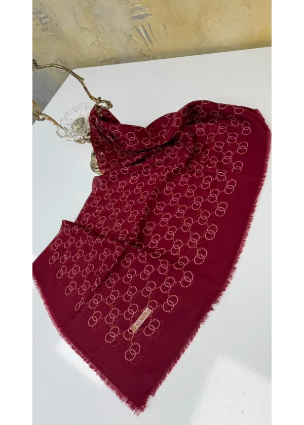 Zingir Empirme Cotton Flamlı Eşarp