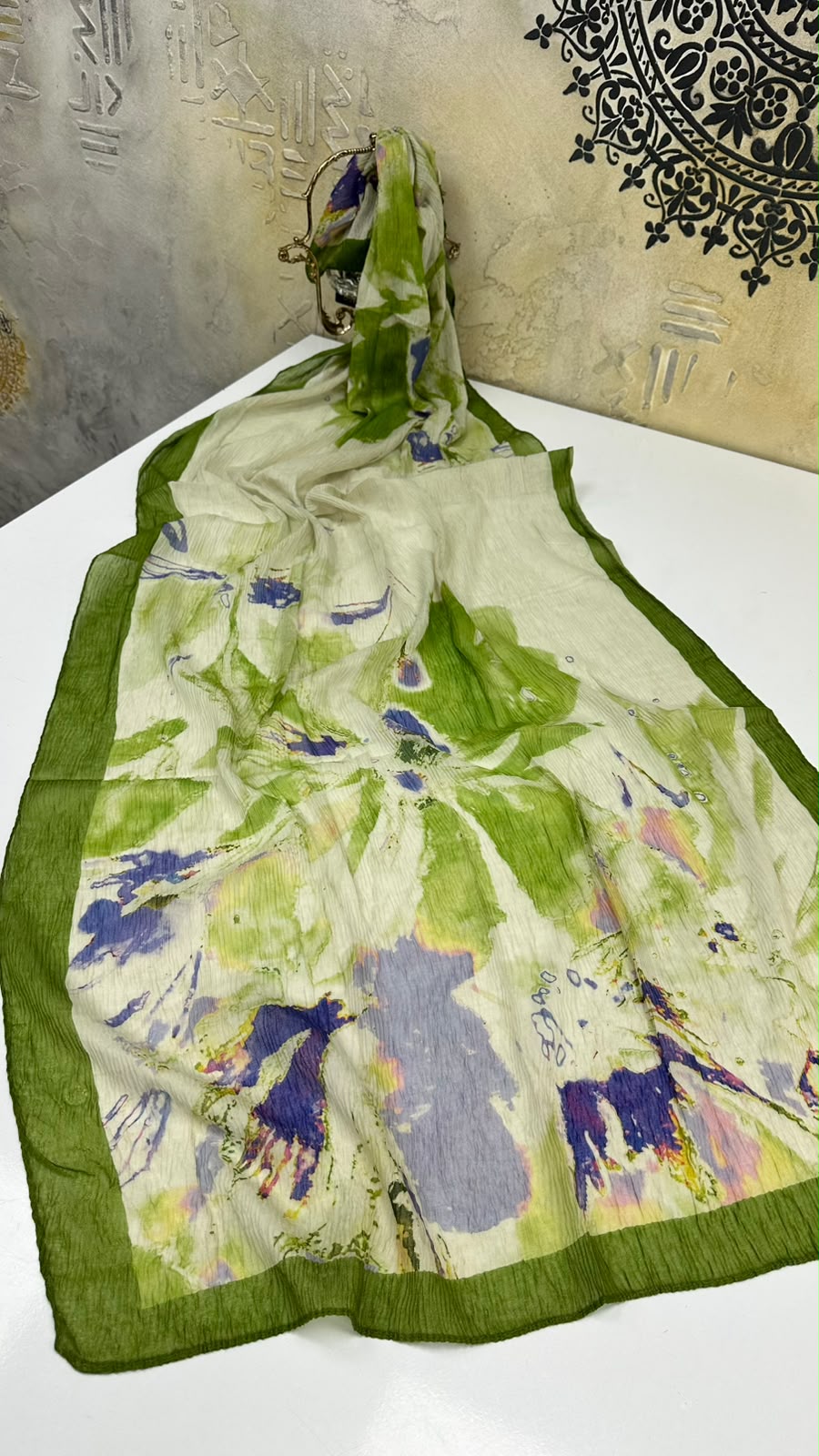 Levid’or Pastel Renkler Desenli Müslin Şal