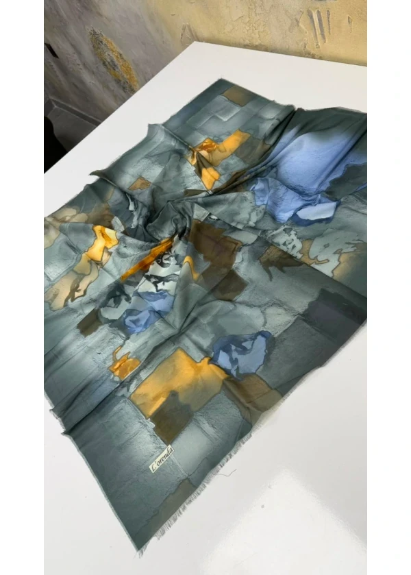 Lorenda Asude Empirme Cotton Eşarp Yazma
