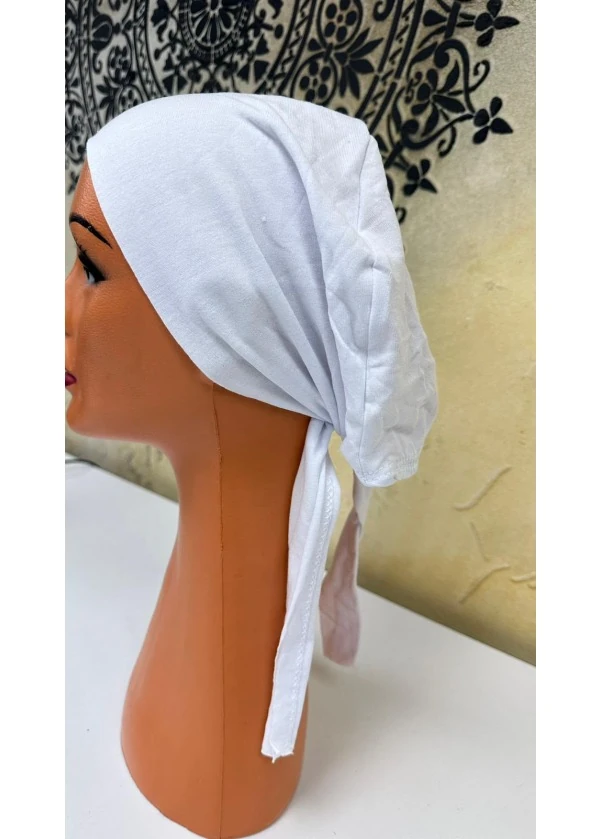 Dikişsiz Bone Beyaz