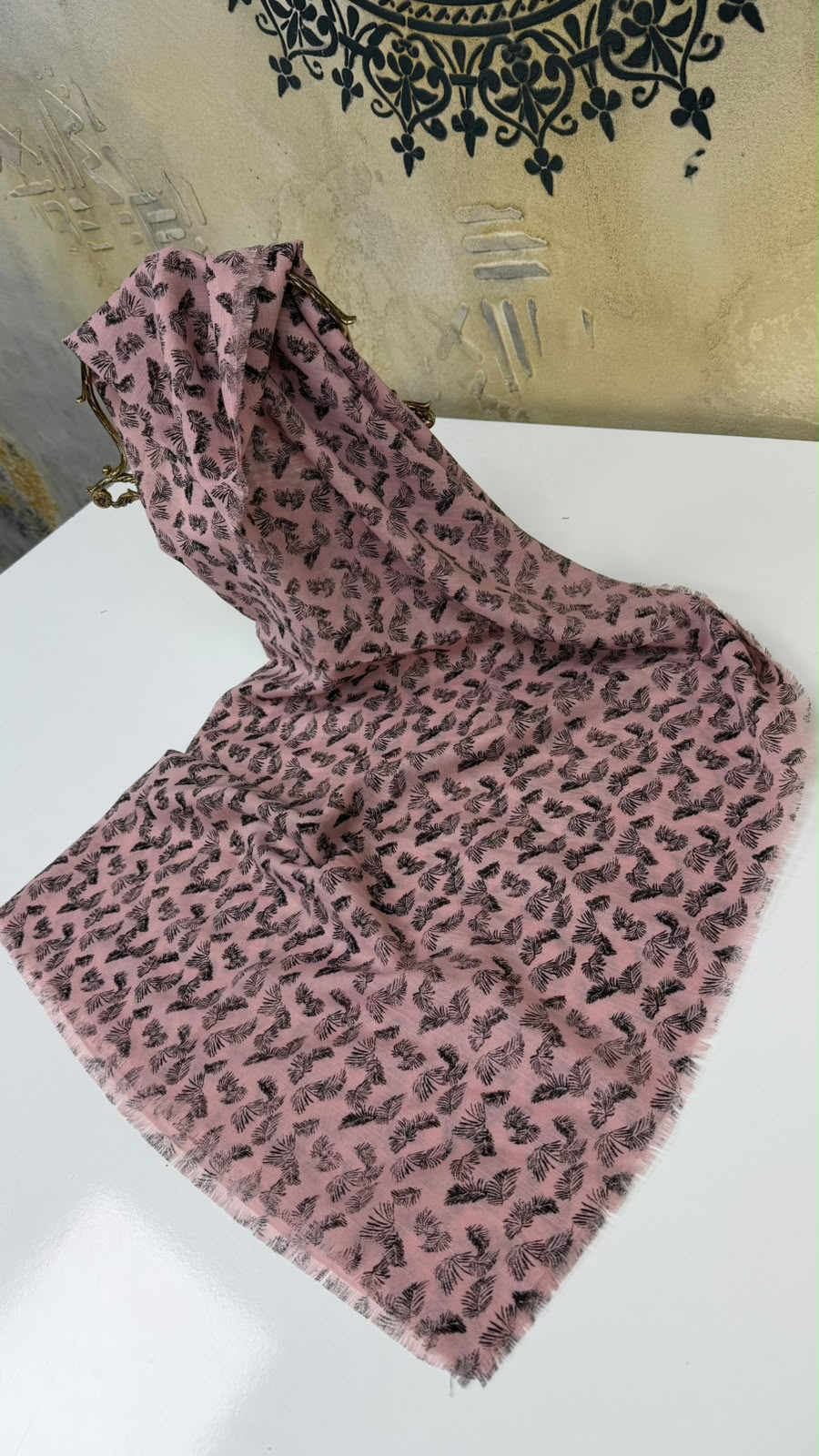 Kampanyalı Pamuk Flamlı Eşarp Yazma