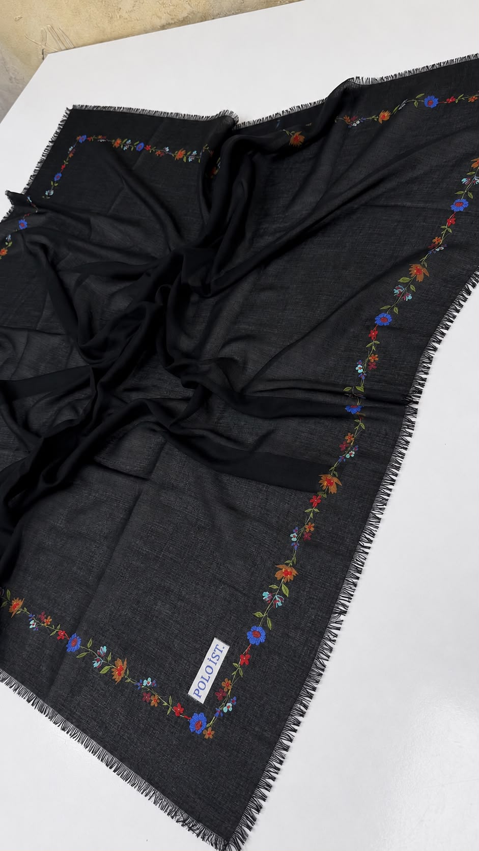 Polo İst Empirme Cotton Eşarp Yazma