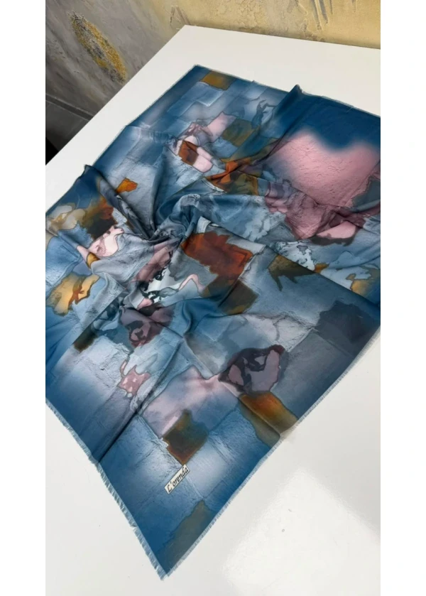 Lorenda Asude Empirme Cotton Eşarp Yazma