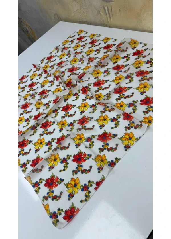 Organik Palmiye Pamuk Eşarp 90cm