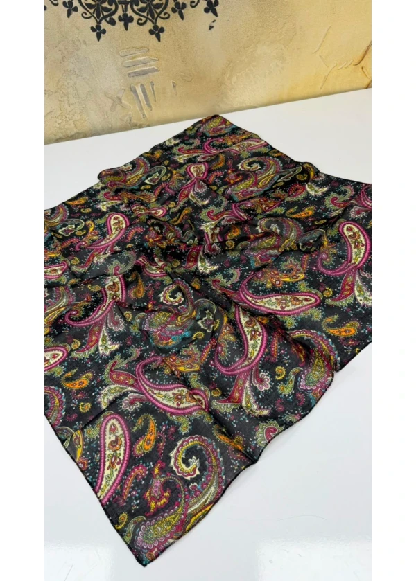 Organik Sümbül Pamuk Eşarp 90cm