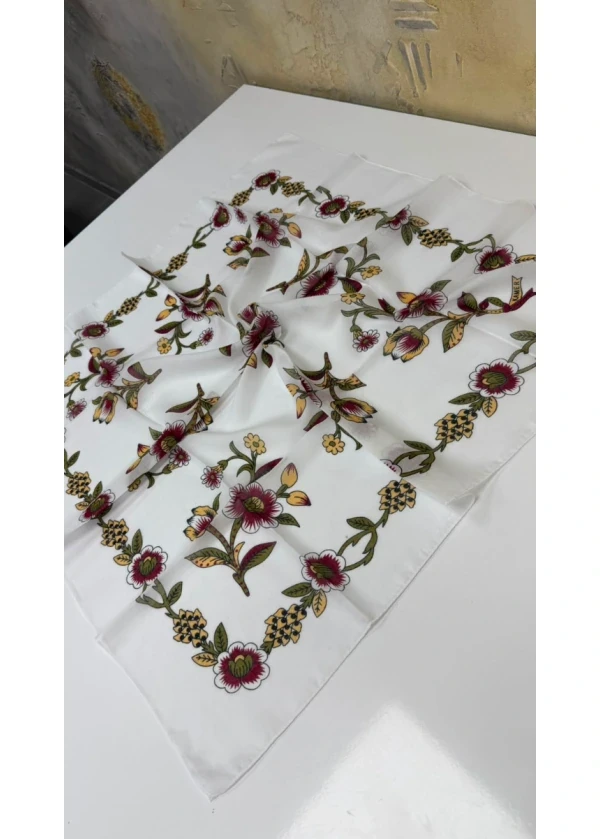 Organik Gerbera Pamuk Yazma 90cm