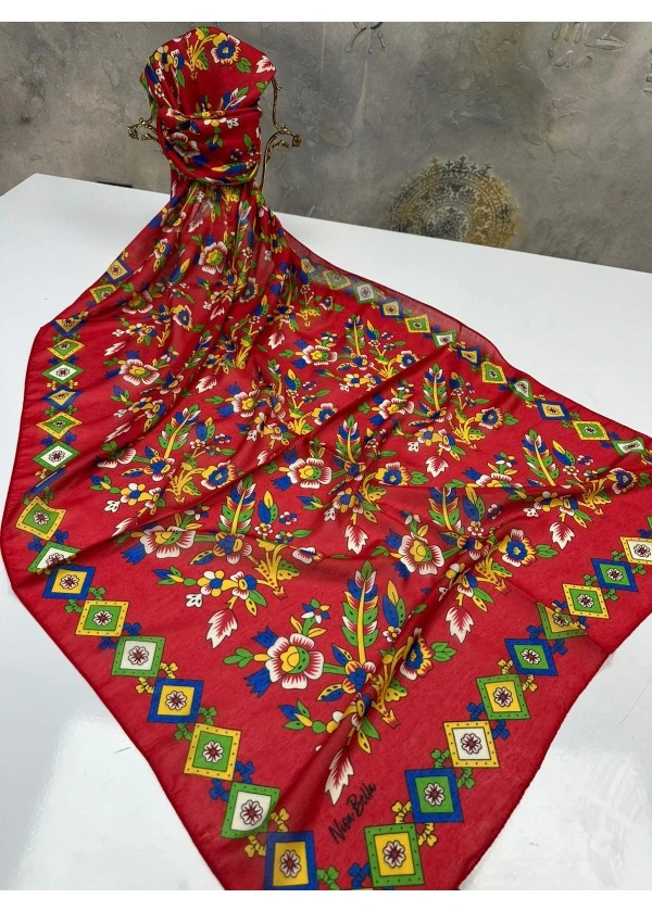 Çengelköy Desenli Soft Pamuk Şal