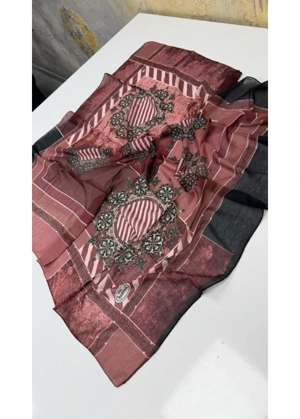Yasemin Çapraz Şeritli Desen Dikişli Yazma
