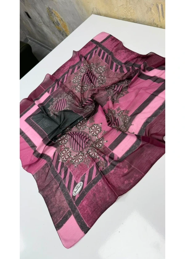 Yasemin Çapraz Şeritli Desen Dikişli Yazma
