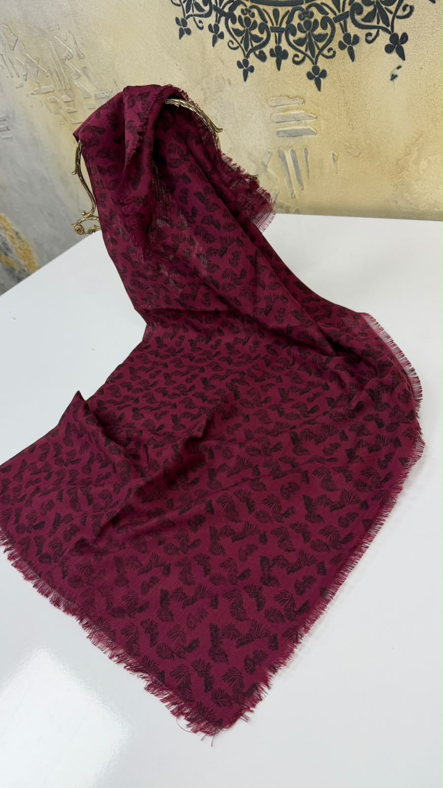 Kampanyalı Pamuk Flamlı Eşarp Yazma