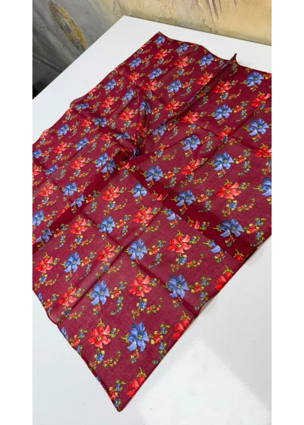 Organik Palmiye Pamuk Eşarp 90cm
