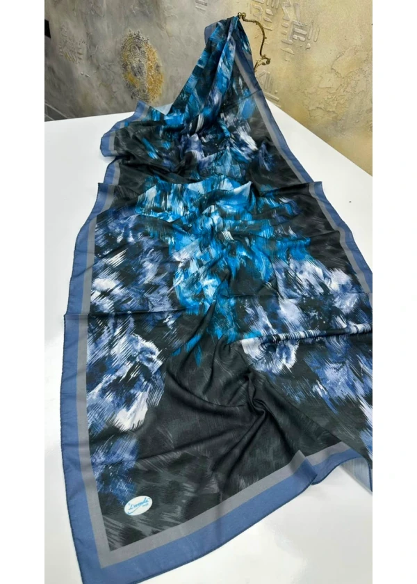 Leopar Desen Pamuk Soft Şal