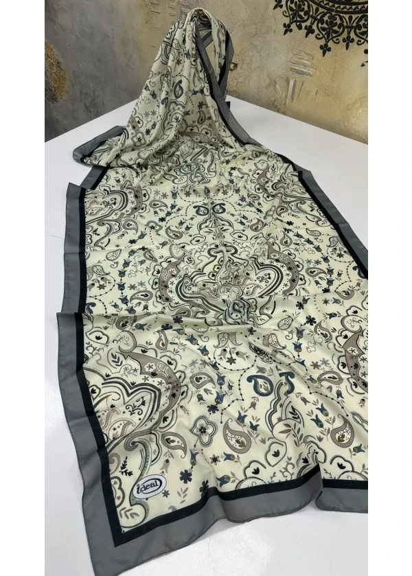 Çiçek Desen Pamuk Soft Şal