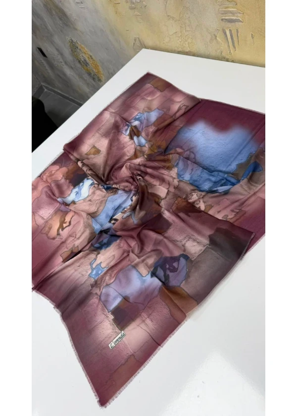 Lorenda Asude Empirme Cotton Eşarp Yazma
