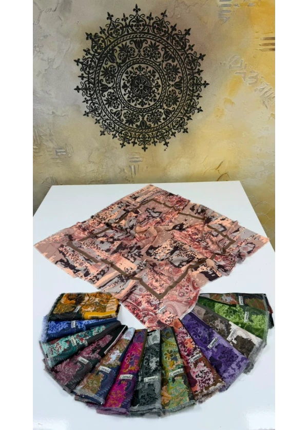Karış Empirme Cotton Eşarp