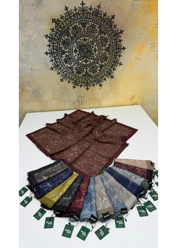 Kafeste Sümbül Spring Viskon Eşarp