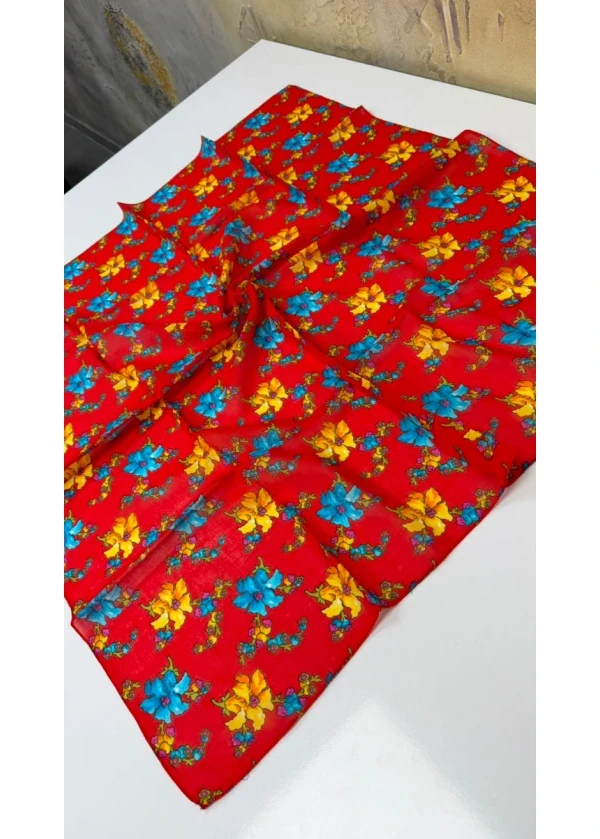 Organik Palmiye Pamuk Eşarp 90cm
