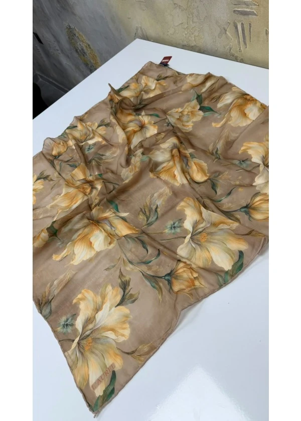 Çiçeklerin Işığı Soft Pamuk Eşarp