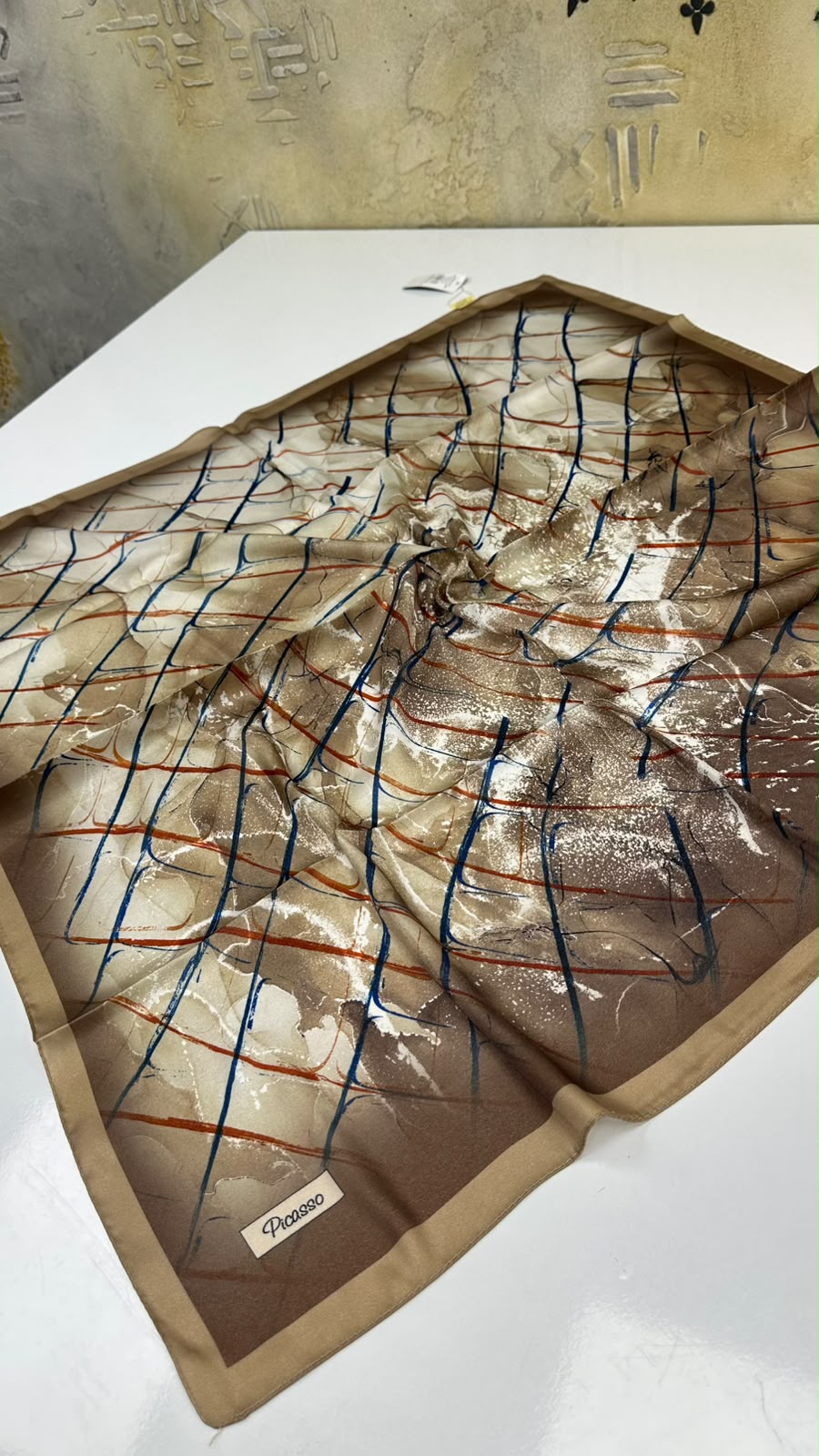 Picasso Münevver Kristal İpek Eşarp