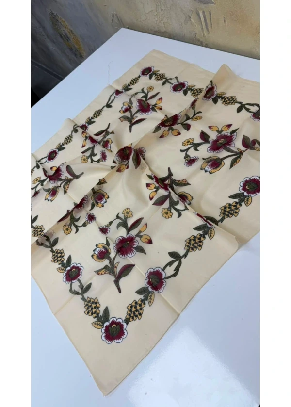 Organik Gerbera Pamuk Yazma 90cm