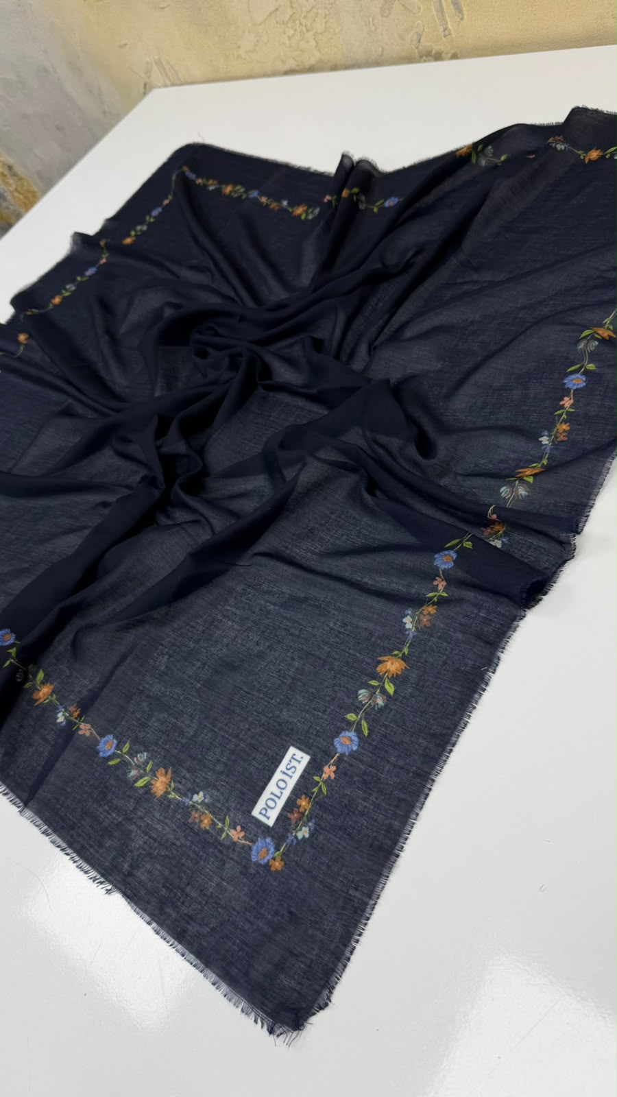 Polo İst Empirme Cotton Eşarp Yazma